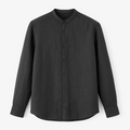 Linen Mandarin Shirt - Enzmere Shirts
