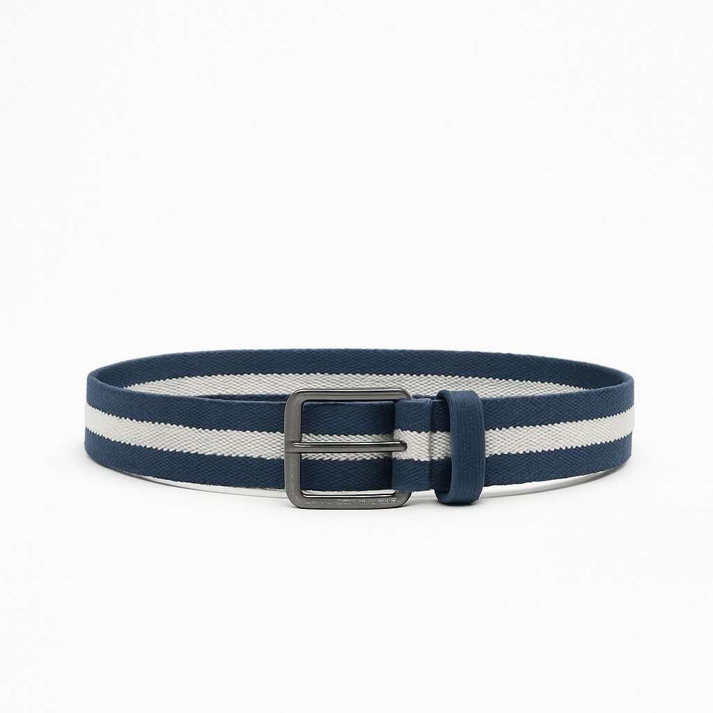 Linen Stripe Belt - Enzmere Belts