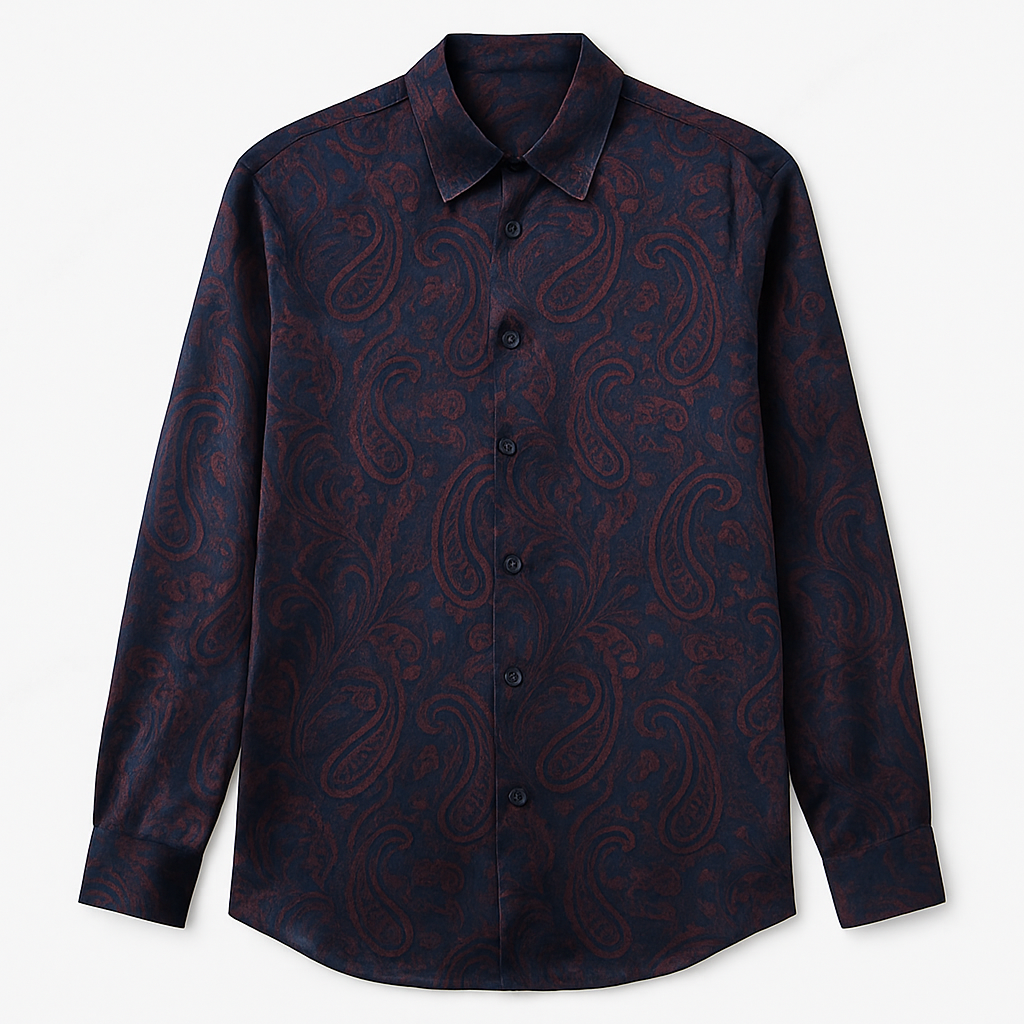 Silk Paisley Shirt - Enzmere Shirts