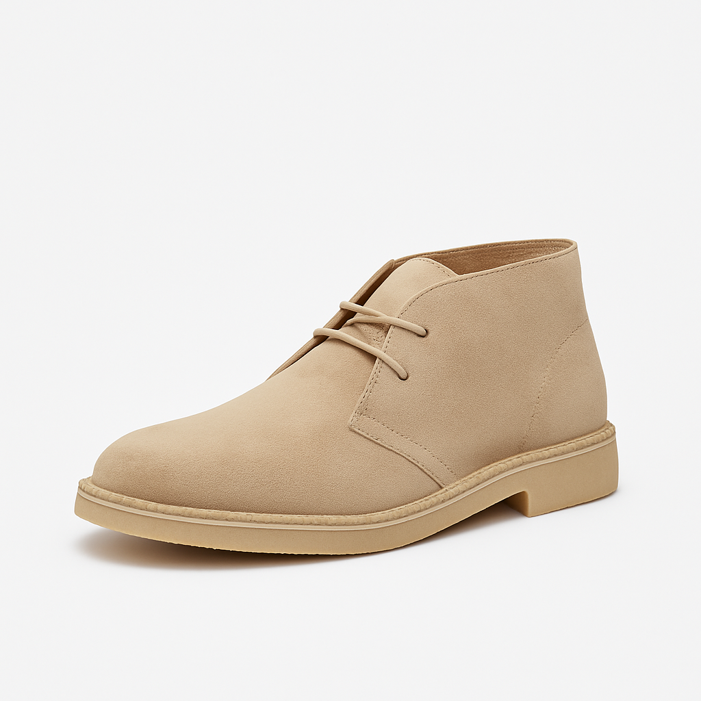 Suede Desert Boots - Enzmere Shoes