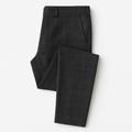 Wool Check Tapered Trousers - Enzmere Pants
